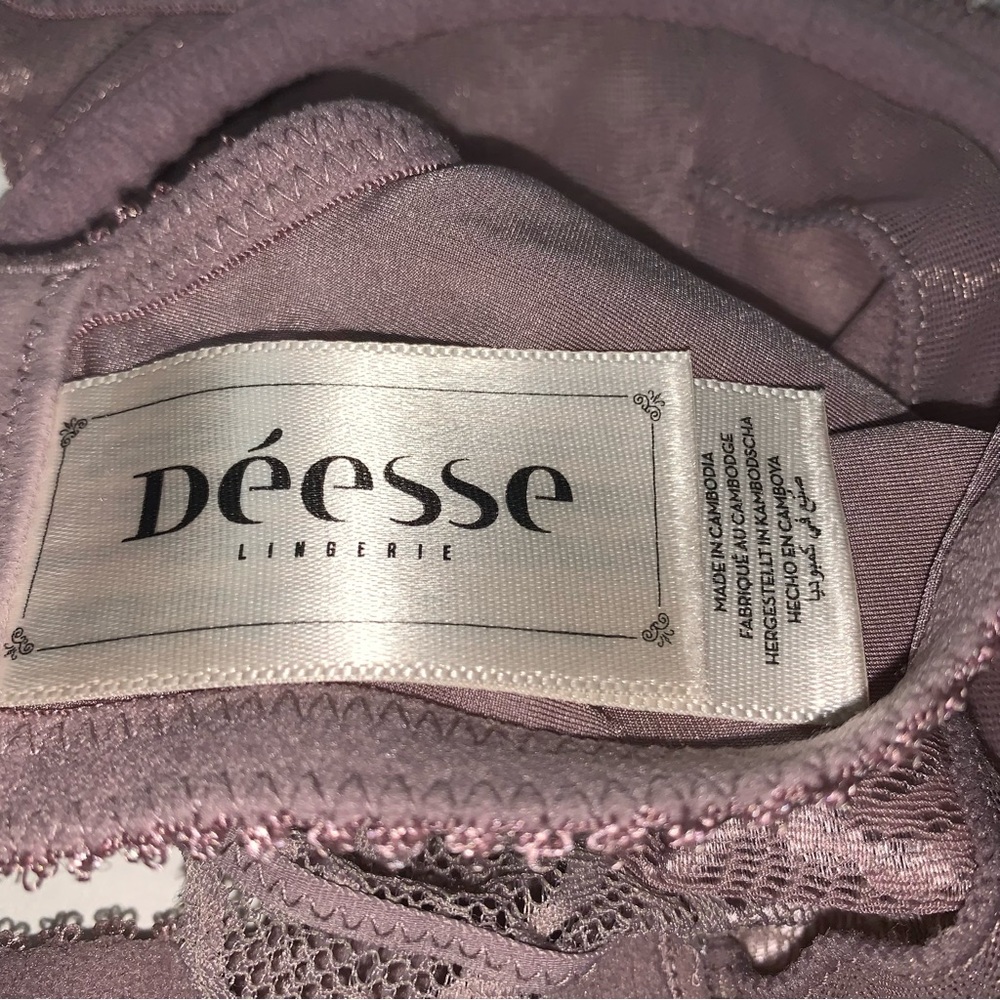 DEESSE size 36 B LACE UNDERWIRE BRA keyhole penningtons addition elle NWT - Picture 13 of 15
